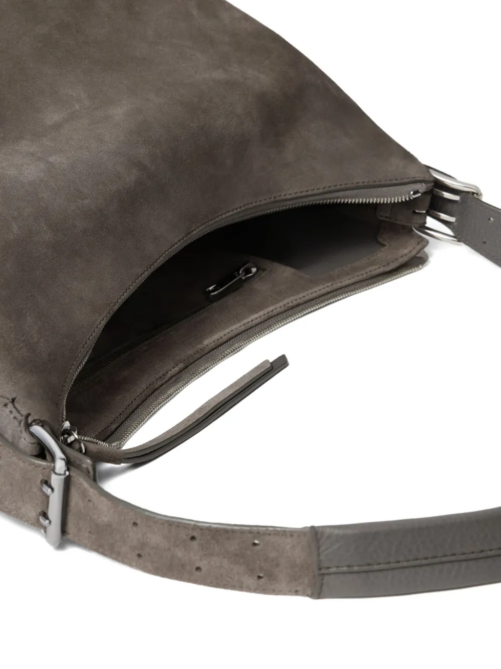 LEMAIRE ベルテッド スエード ショルダーバッグ | グレー | FARFETCH JP