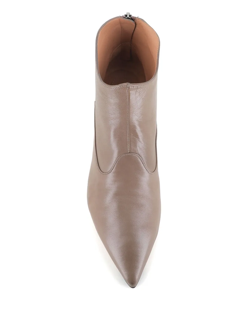 Tassinari Pointed Leather Boots In Brown