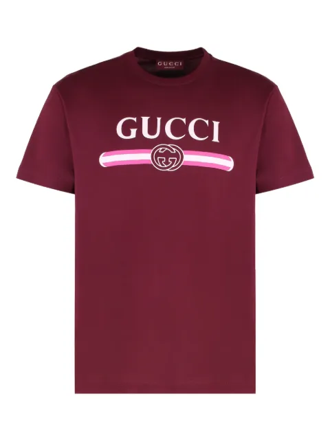 Gucci logo-print ribbed T-shirt