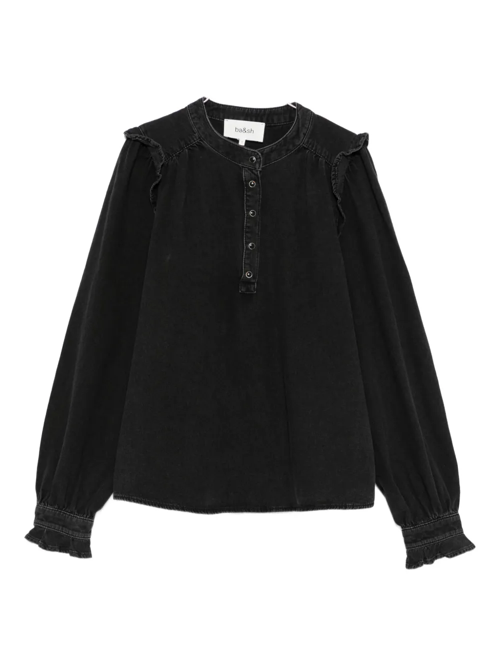 Ba&Sh Mio ruffled blouse | Black | Image 1