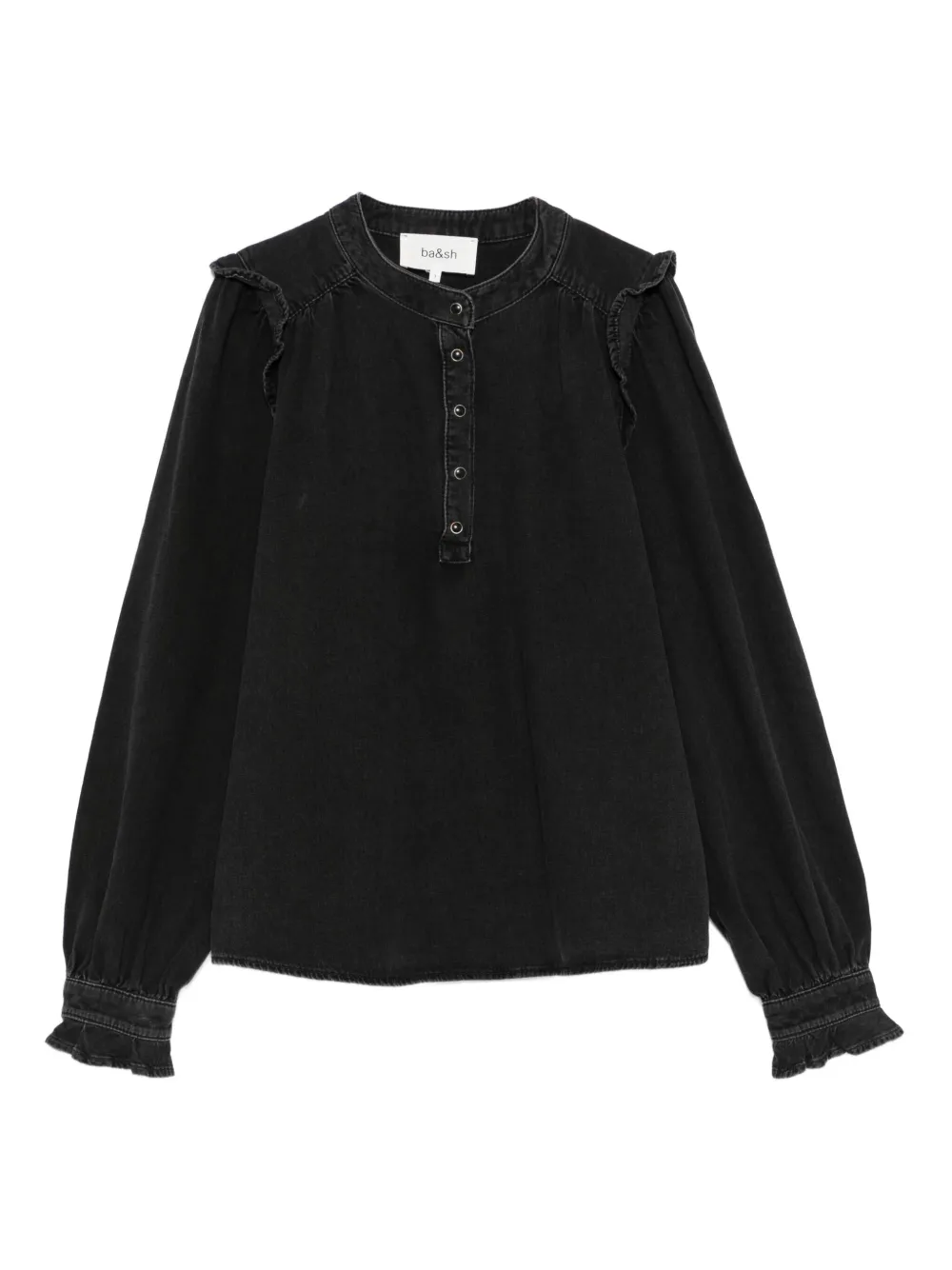 Ba&Sh Mio ruffled blouse | Black | Image 1