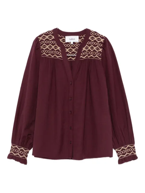Ba&Sh Samantha embroidered long-sleeve shirt