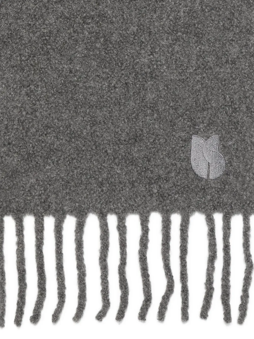 Ba&Sh fringed embroidered-logo scarf | Image 2