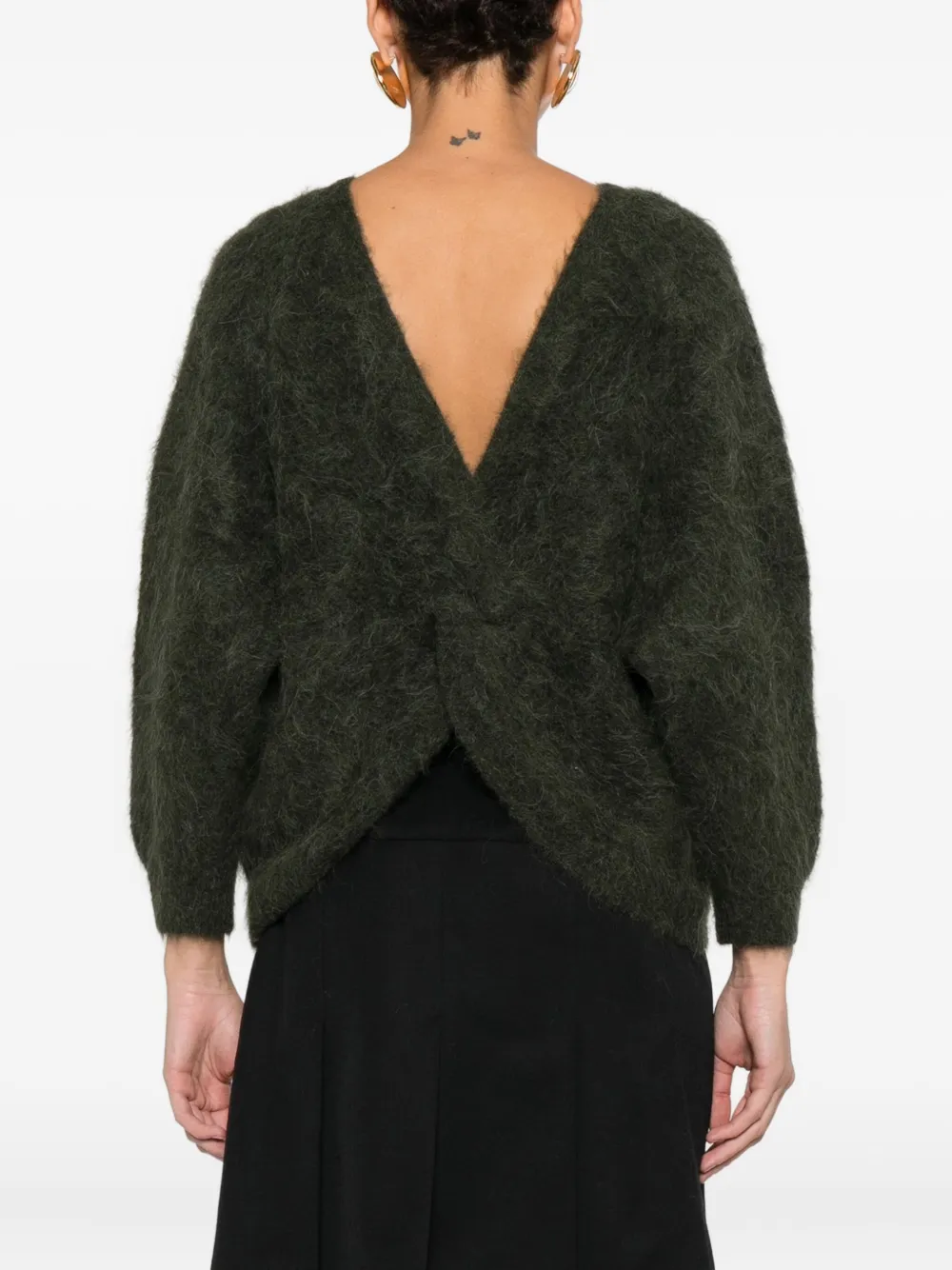 Ba&sh Fill Brushed-effect Jumper In Black