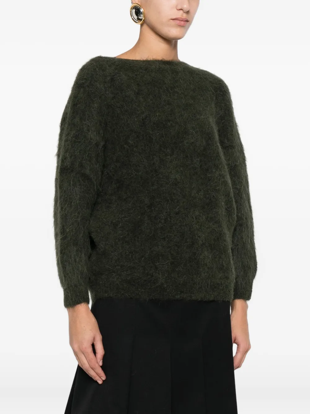 Ba&sh Fill Brushed-effect Jumper In Black