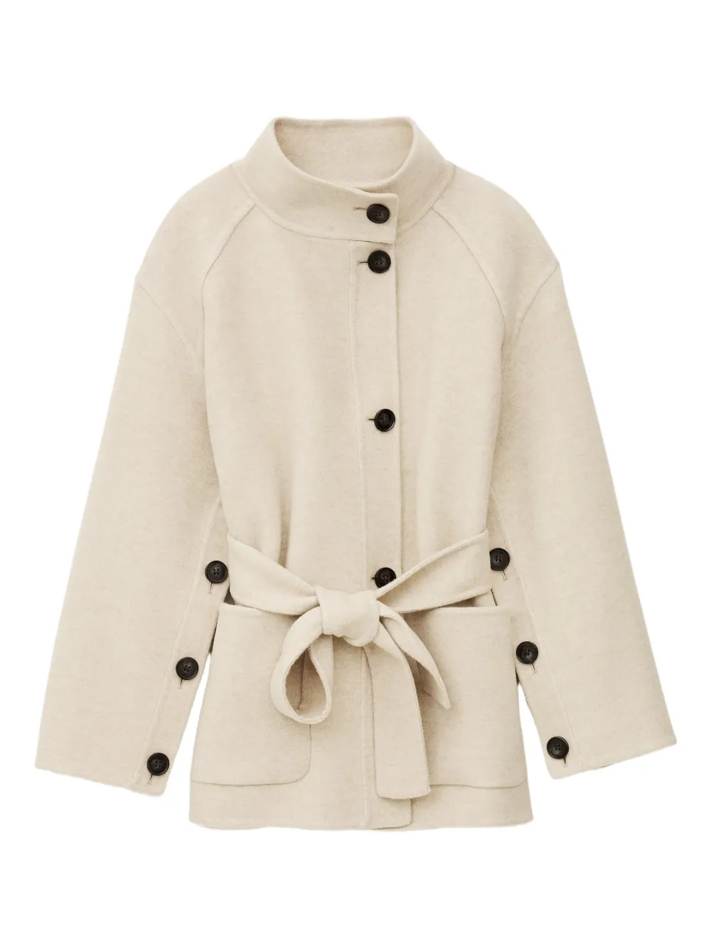 Ba&Sh Lourthney belted-buttoned coat | Neutrals | Image 1