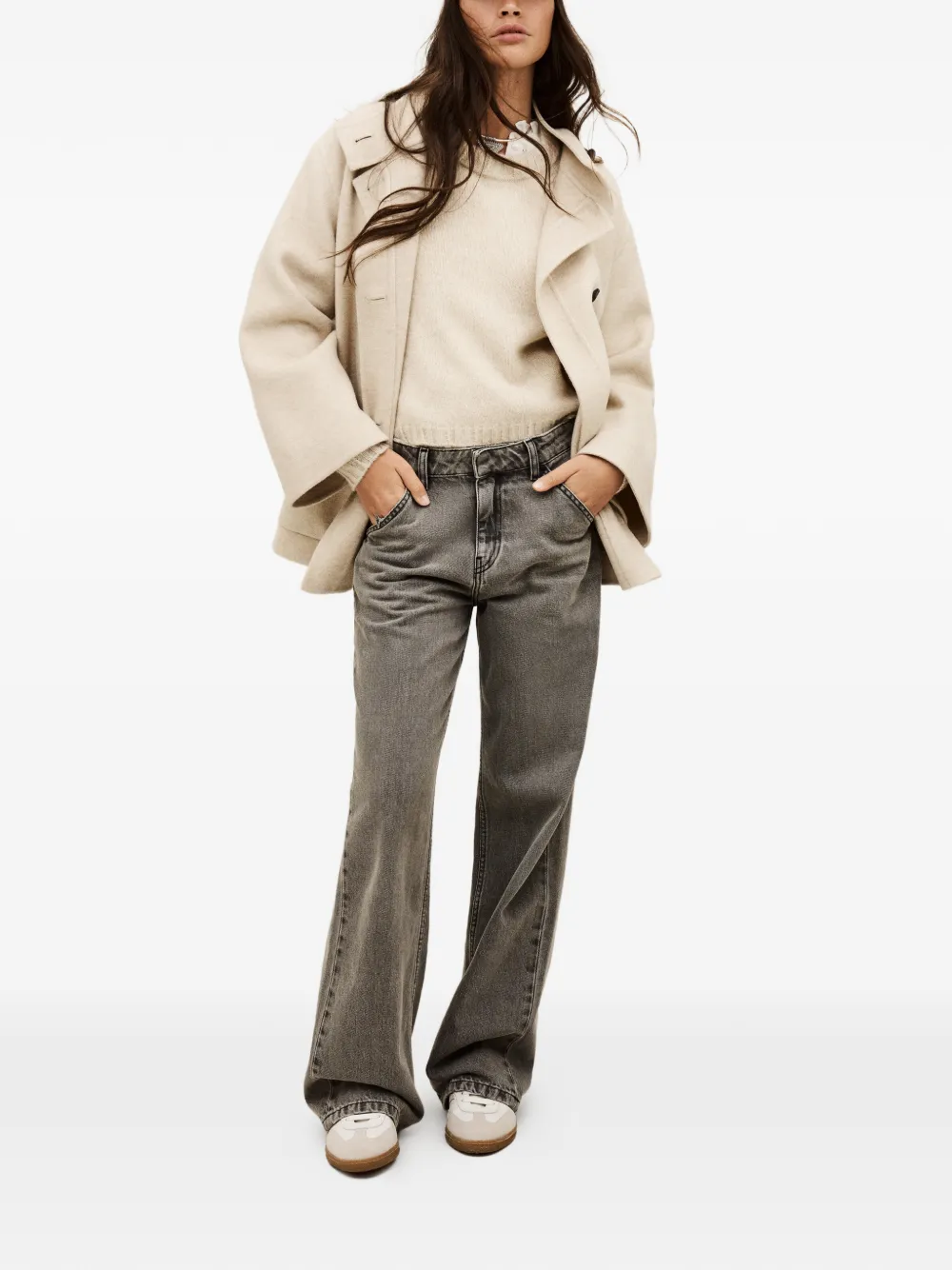 Ba&Sh Lourthney belted-buttoned coat | Single Breasted Coats | Image 2