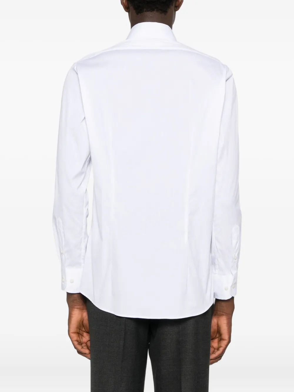 Sand Poplin Shirt In White
