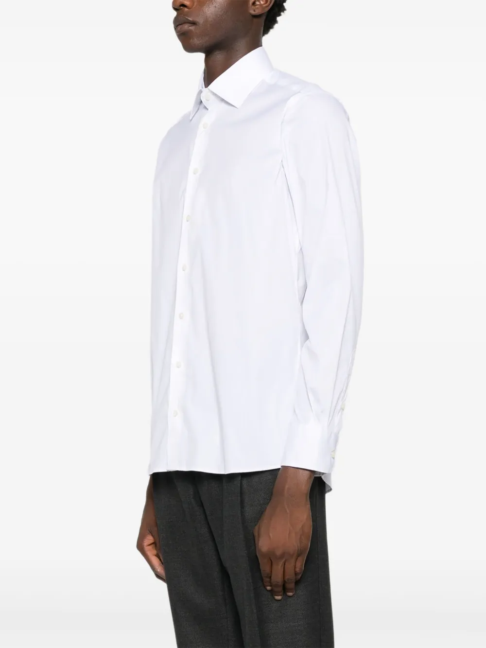  Sand Poplin Shirt - White 