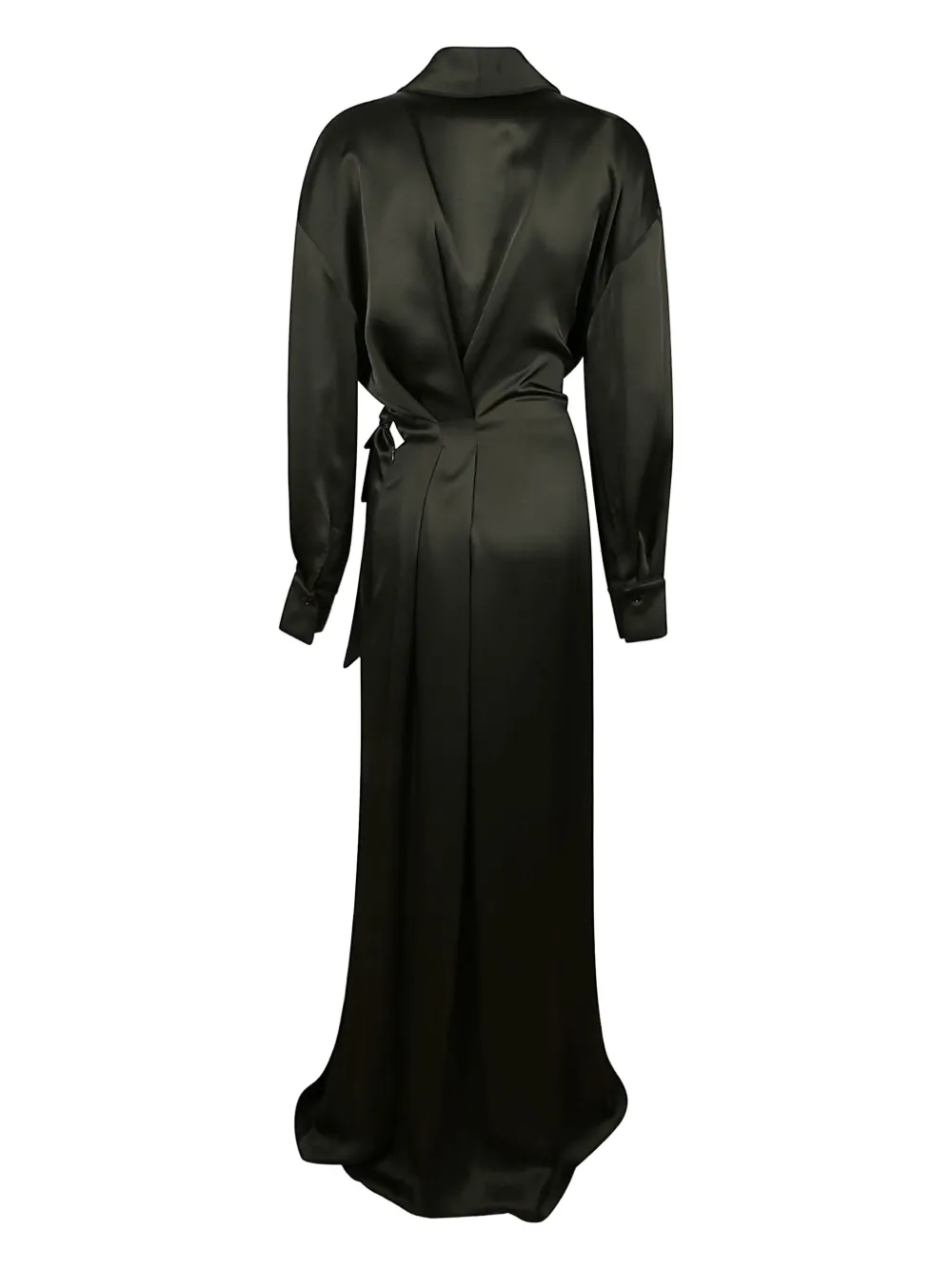 Victoria Beckham Pocket Tie Dress In Black