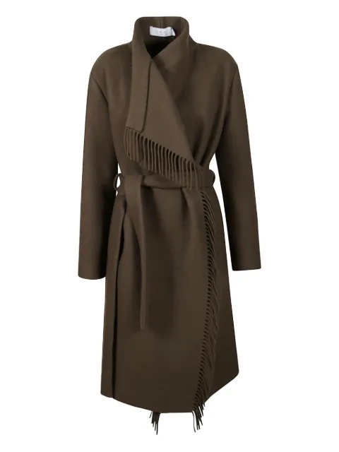 IRO fringed belted coat