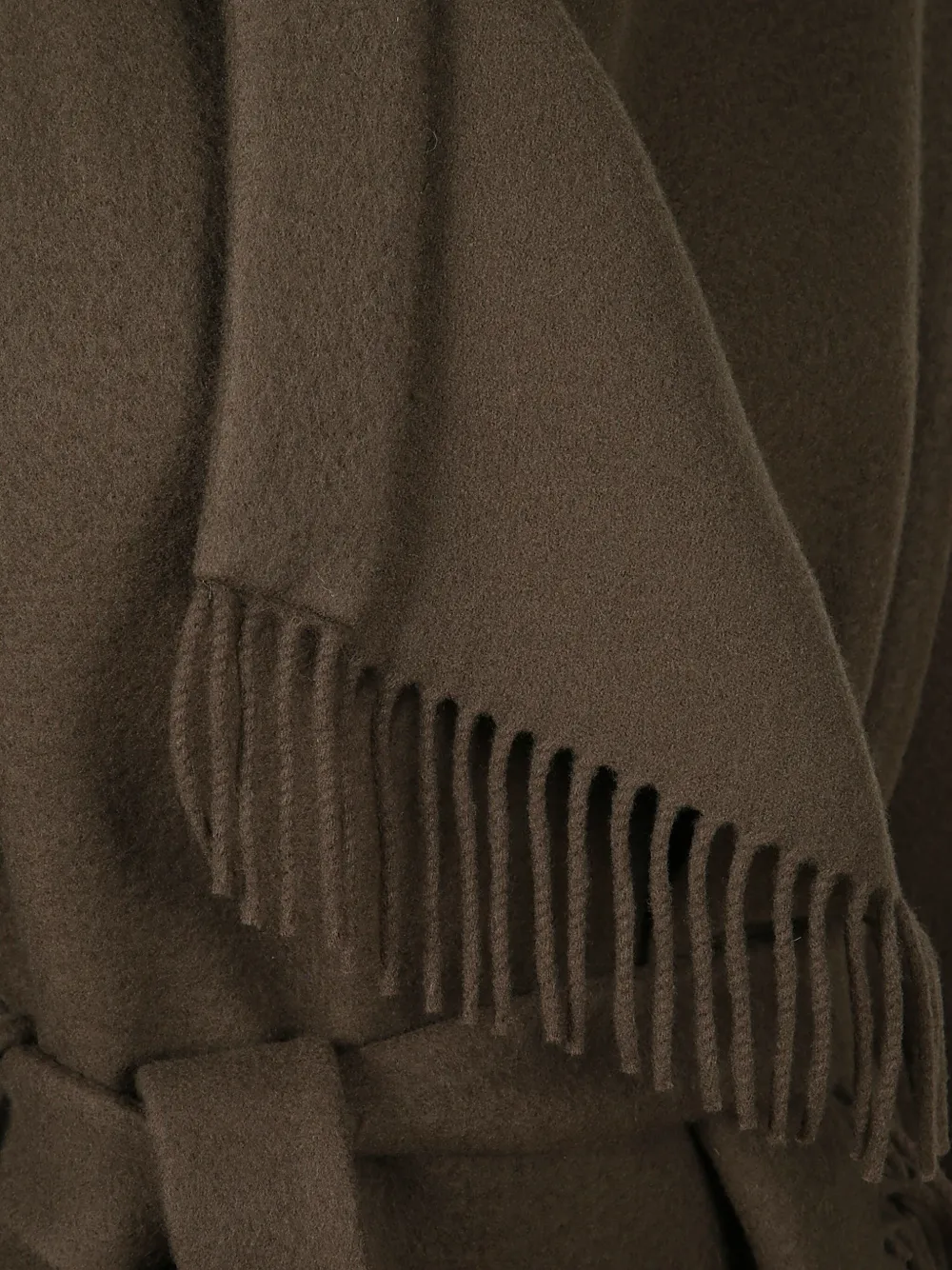 IRO Jas met franje en ceintuur Bruin