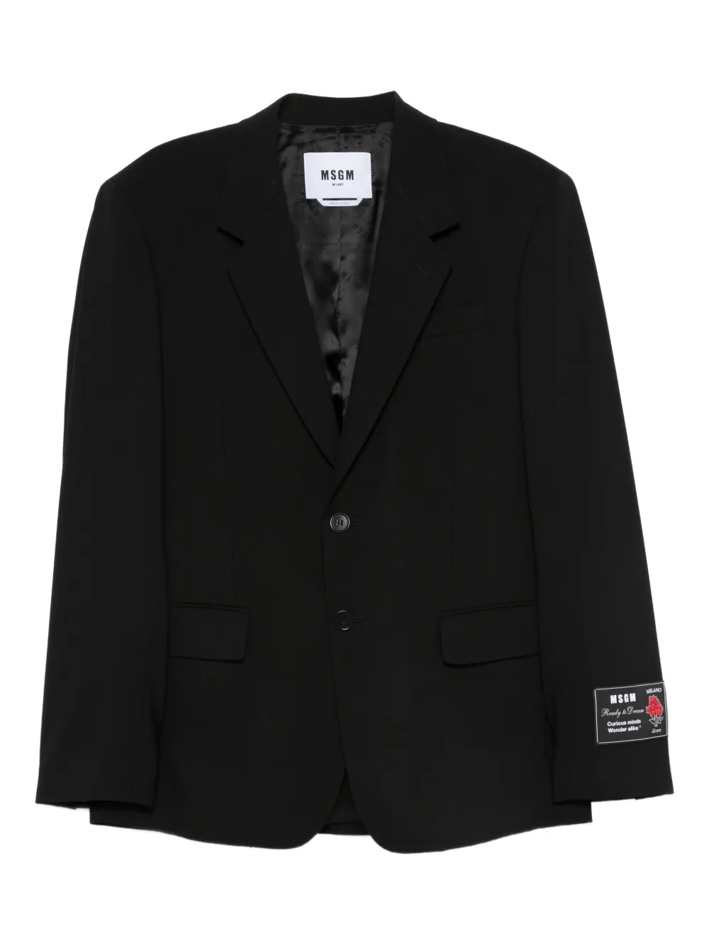 MSGM single-breasted blazer | Black | Image 1