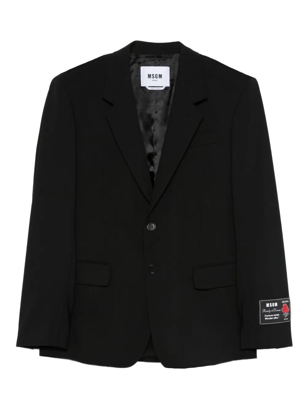 MSGM single-breasted blazer | Black | Image 1
