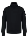 Stone Island Junior roll-neck patch sweater - Blue
