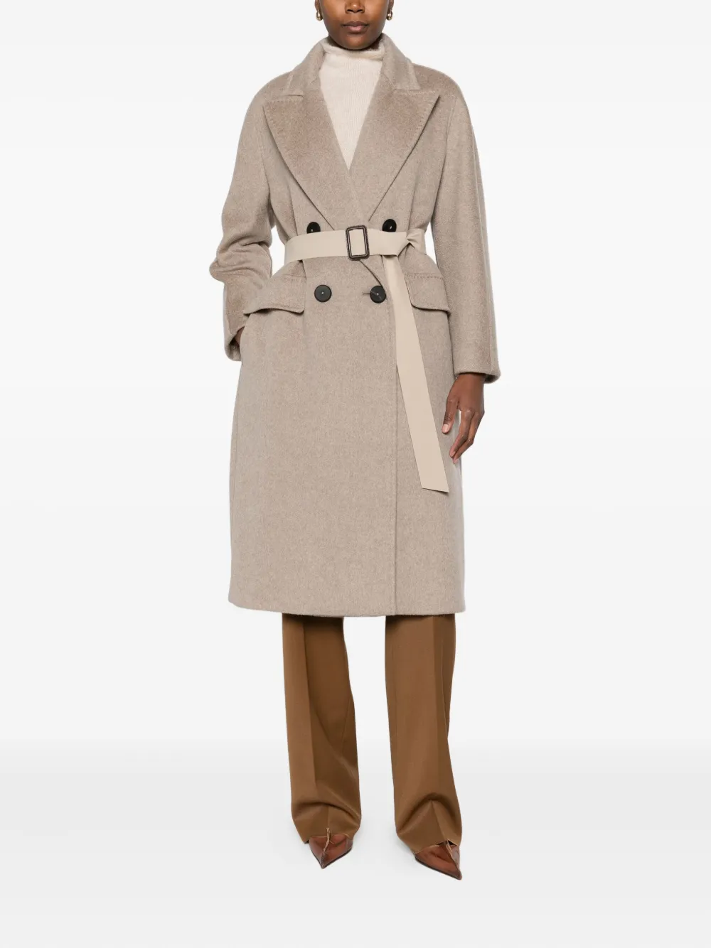 Max Mara belted cashmere coat | Double Breasted & Peacoats | Image 2