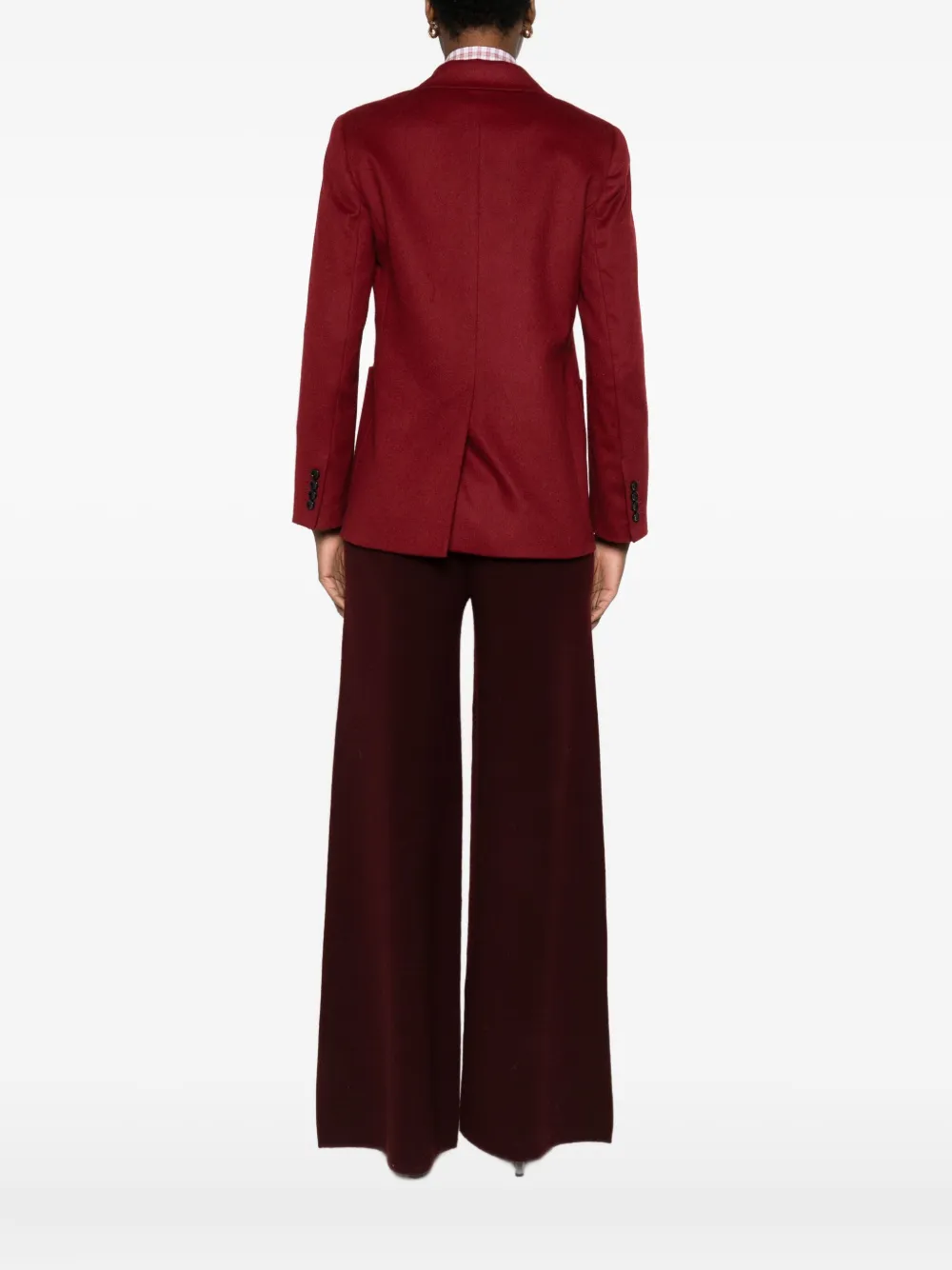Max Mara Single-breasted Blazer In Red