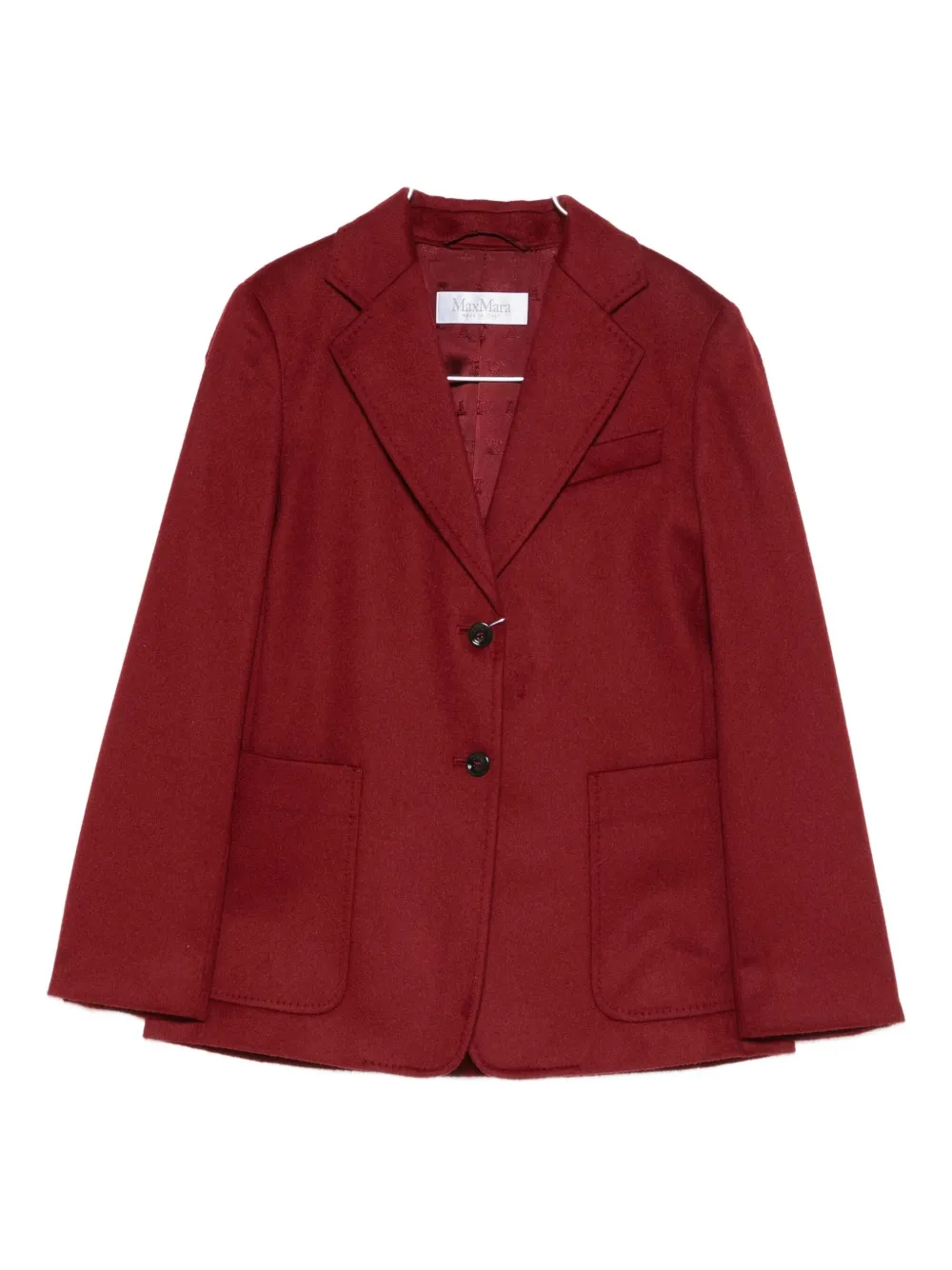 Max Mara Single-breasted Blazer In Red