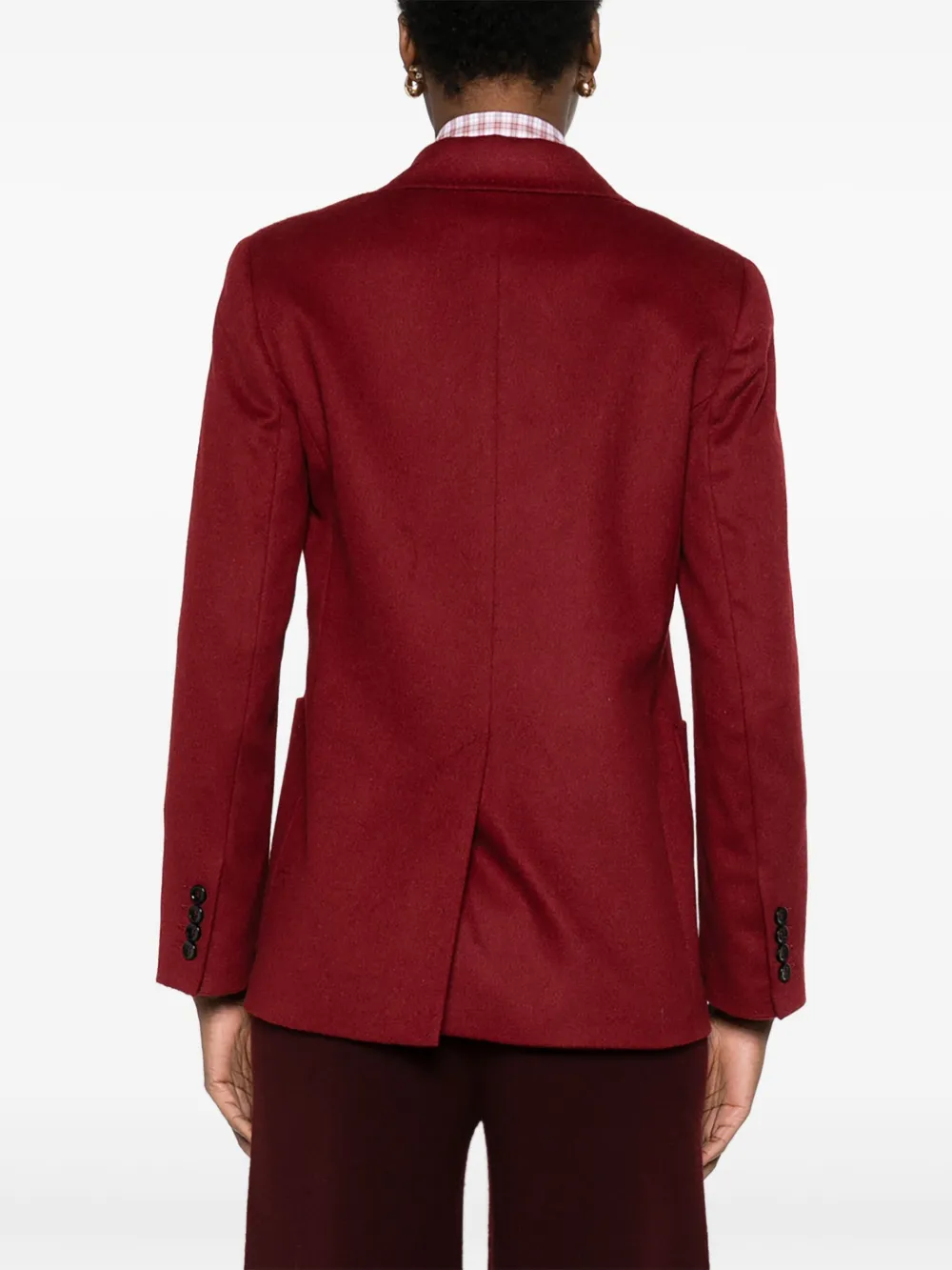 Max Mara Blazer met enkele rij knopen Rood