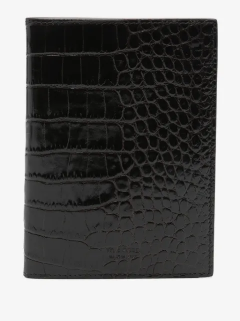 TOM FORD crocodile-effect leather wallet