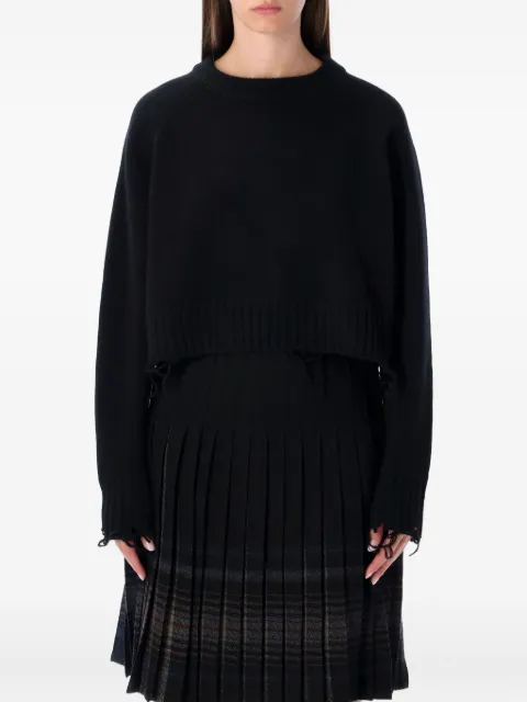 Low Classic suéter con efecto envejecido