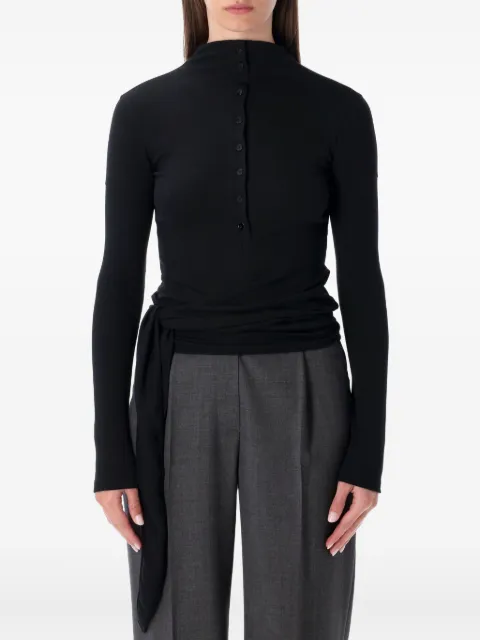 Low Classic wrap-detail polo shirt