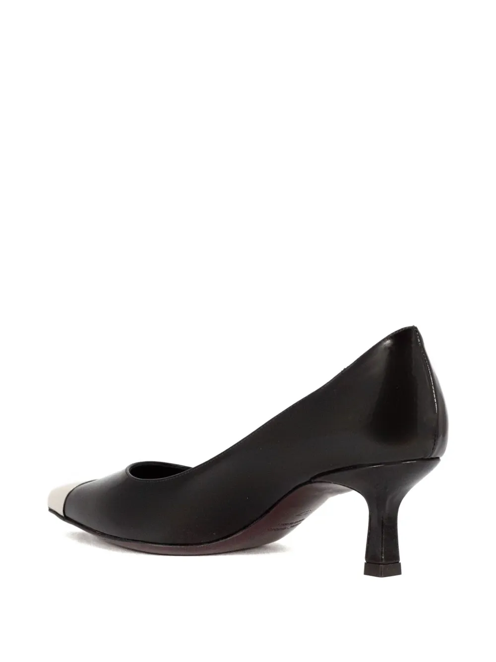 Roberto Festa 40mm Tortuga Leather Pumps In Black