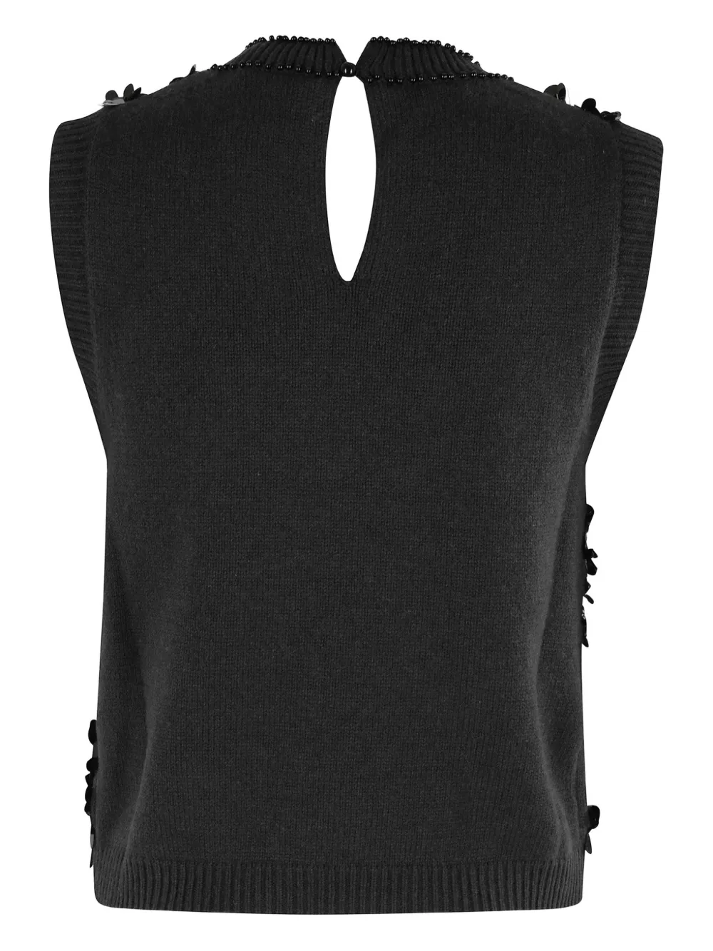 Semicouture Gilet met pailletten Zwart
