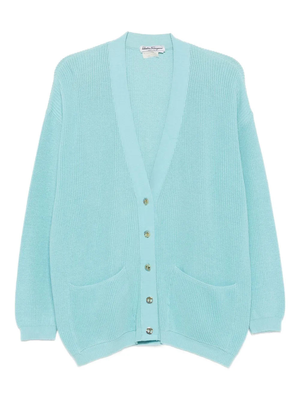 Ferragamo Pre-Owned cárdigan con botones 1980 | azul | Image 1