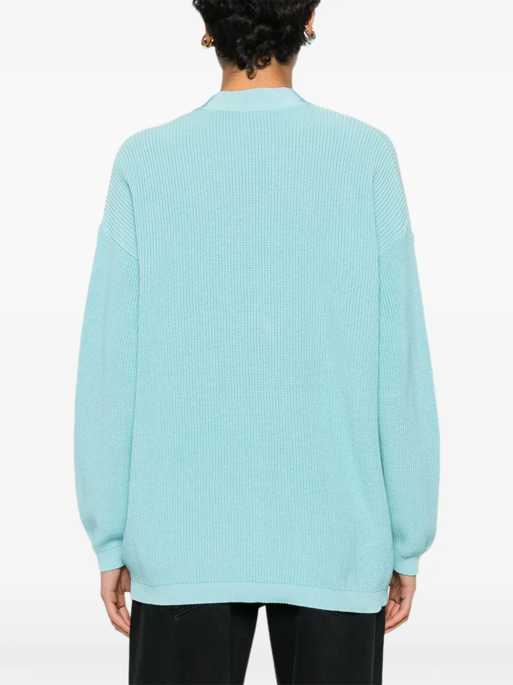 Pre-owned Ferragamo 1980s Button-detail Cardigan In Blue