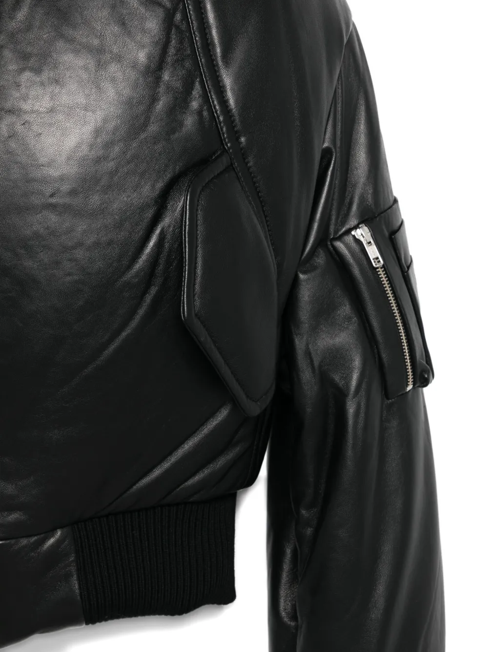 Duran Lantink Padded Bomber Jacket In Black