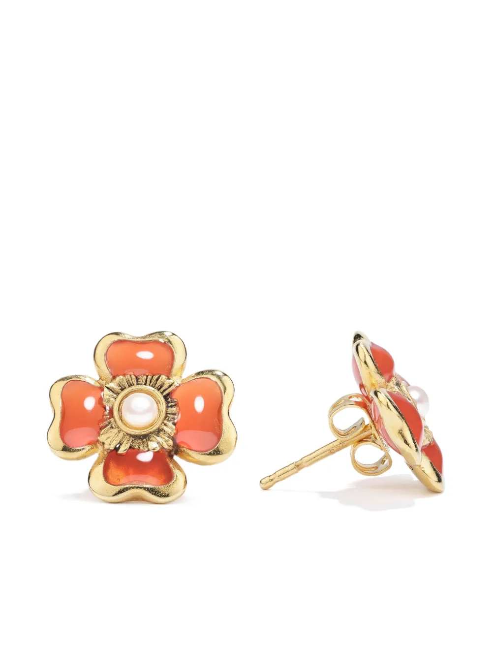 Goossens Mini Trèfle Stud Earrings In Gold
