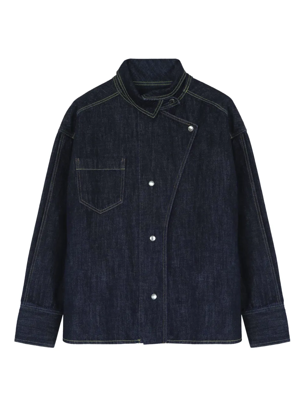 Margaux Lonnberg asymmetric denim jacket - Blu
