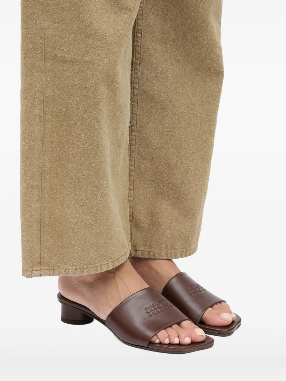 MM6 Maison Margiela 30 mm Anatomic sandalen Bruin