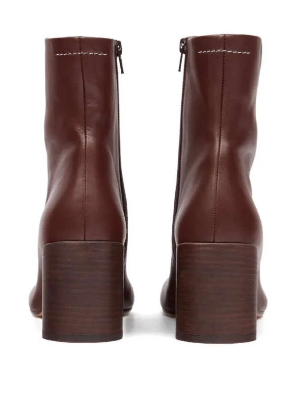 靴 Maison Margiela MM6 Platform Ankle Boots MM6 Maison Margiela 70mm Anatomic Ankle Boots | Brown | FARFETCH