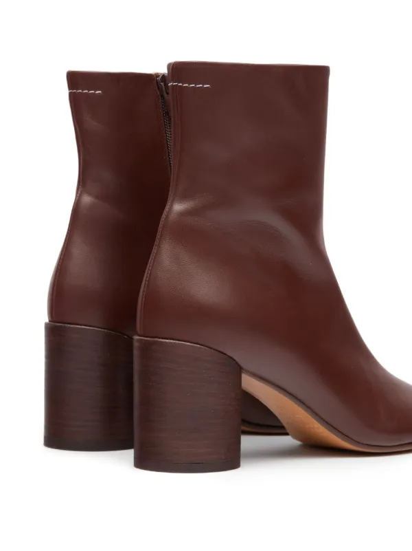 MM6 Maison Margiela 70mm Anatomic Ankle Boots | Brown | FARFETCH