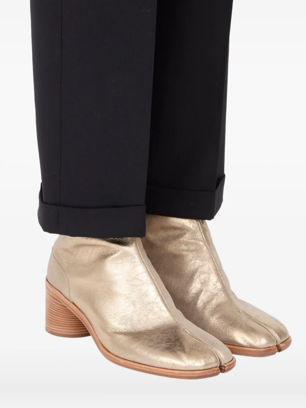 Maison Margiela 60 mm Tabi enkellaarzen Goud