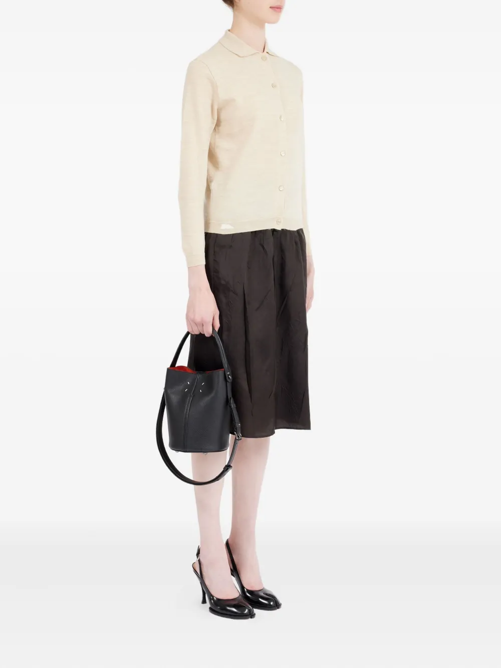 Maison Margiela Dress-age Shoulder Bag In Black