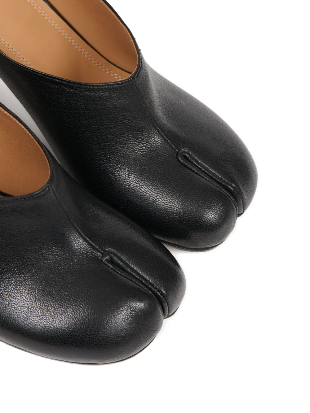 Maison Margiela Tabi Block-heel Mules In Black