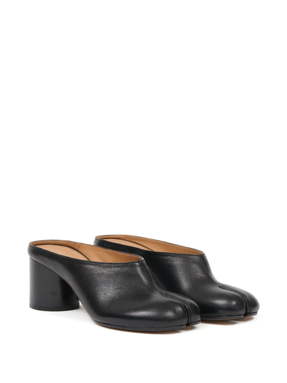 Maison Margiela Tabi Block-heel Mules In Black