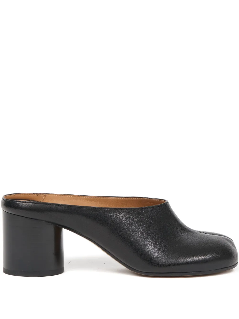 Maison Margiela Tabi Block-heel Mules In Black