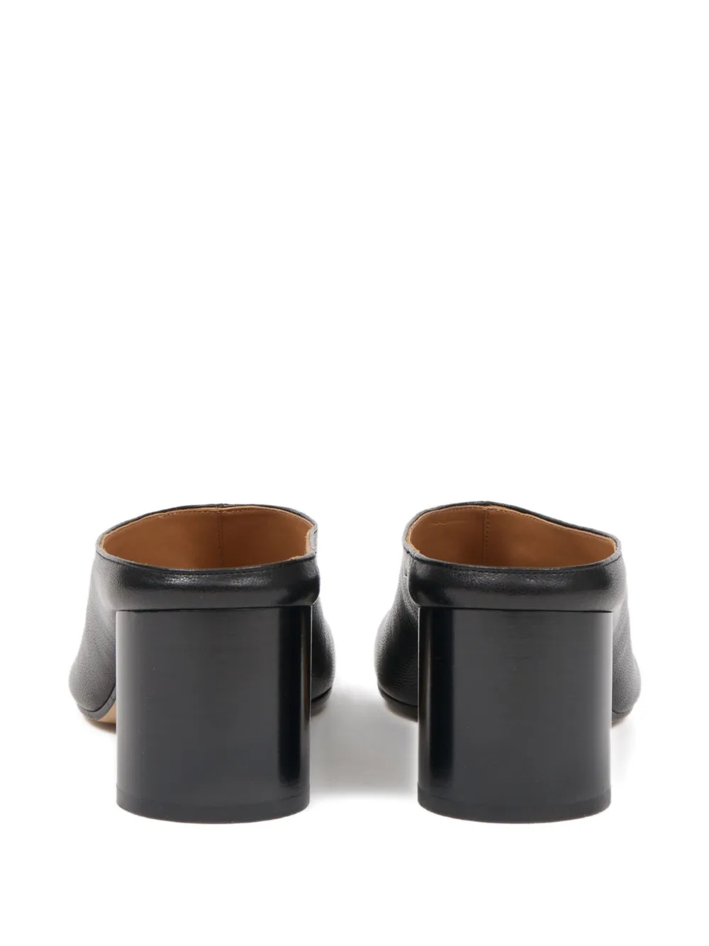 Maison Margiela Tabi Block-heel Mules In Black