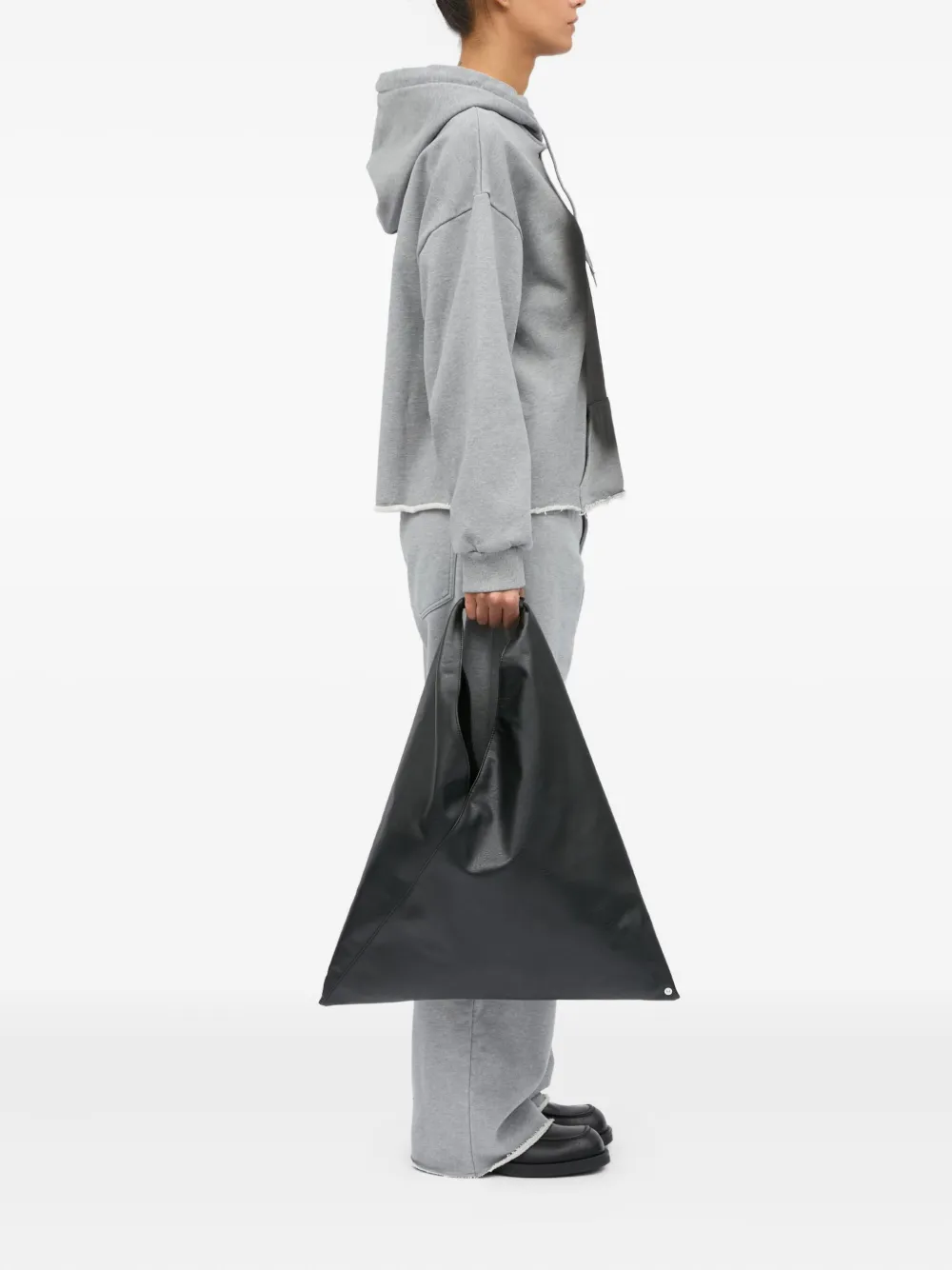 MM6 Maison Margiela Japanese schoudertas met kettinghengsel - Zwart