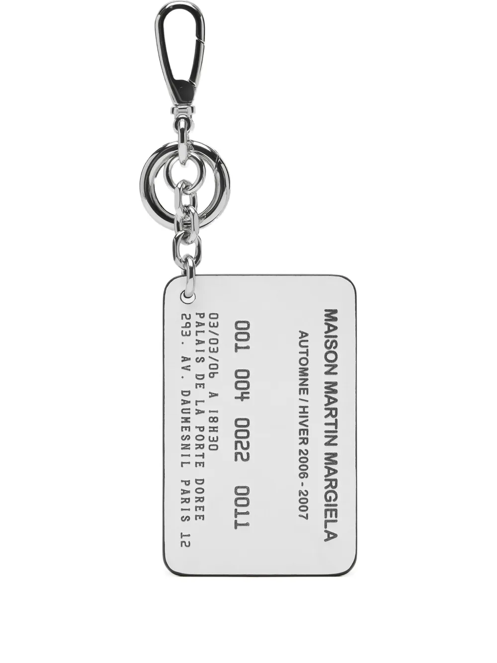 Maison Margiela keyring card | Yellow | Image 1