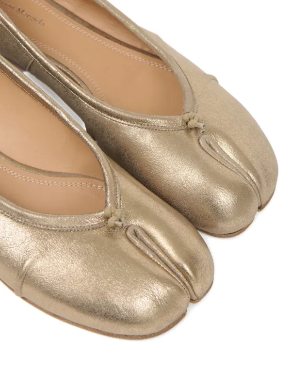Maison Margiela Tabi Ballet Flats | Gold | FARFETCH RO