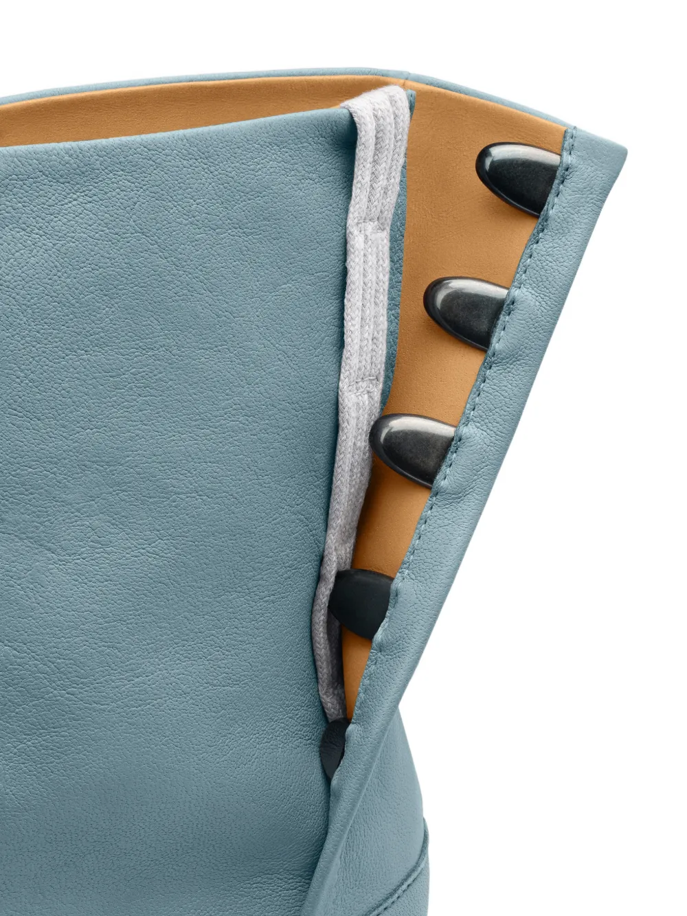 Maison Margiela Tabi laarzen met gespleten neus en cilindrische hak Blauw