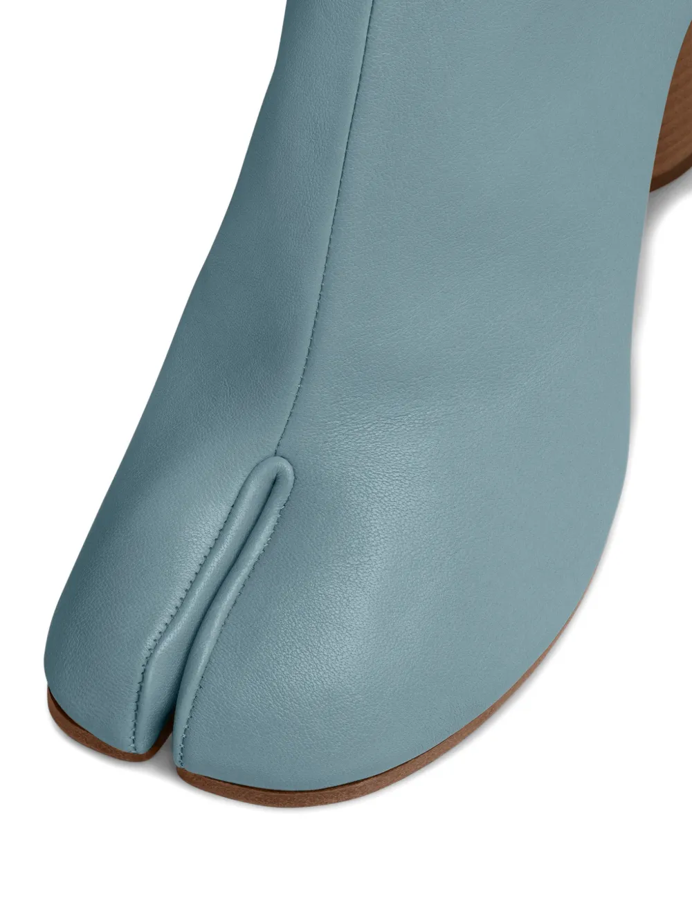 Maison Margiela Tabi laarzen met gespleten neus en cilindrische hak Blauw