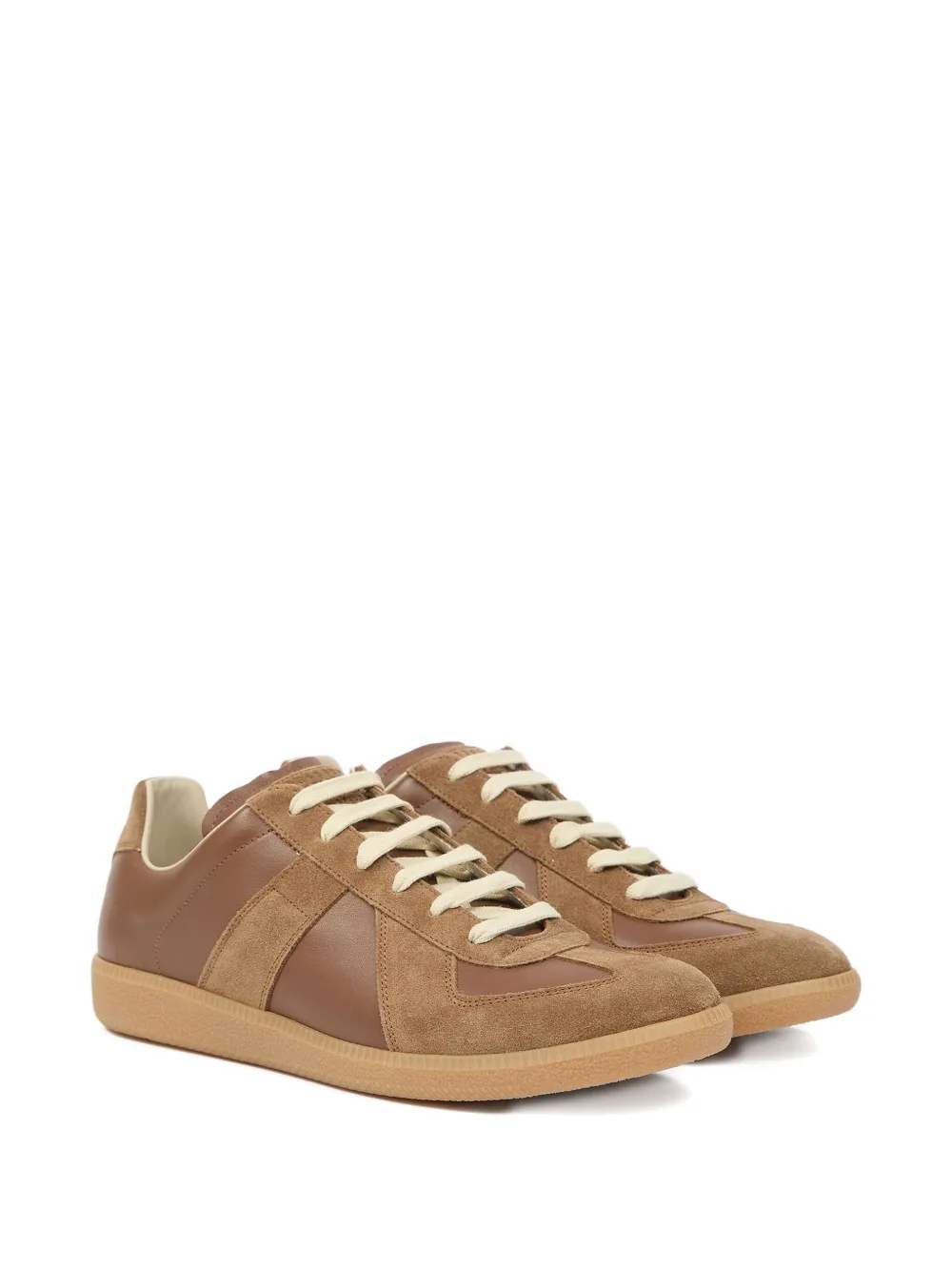 Maison Margiela Replica panelled sneakers Bruin