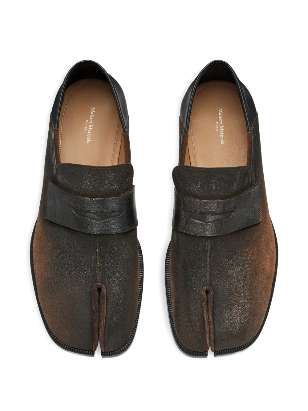 Maison Margiela Tabi penny loafers Bruin