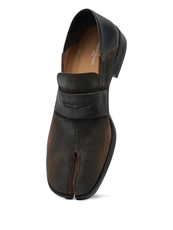 Maison Margiela Tabi ペニーローファー | ブラウン | FARFETCH JP